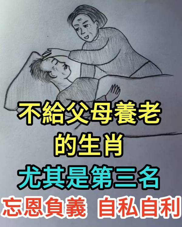 不給父母養老的生肖，尤其是第三名被稱為「白眼狼」！