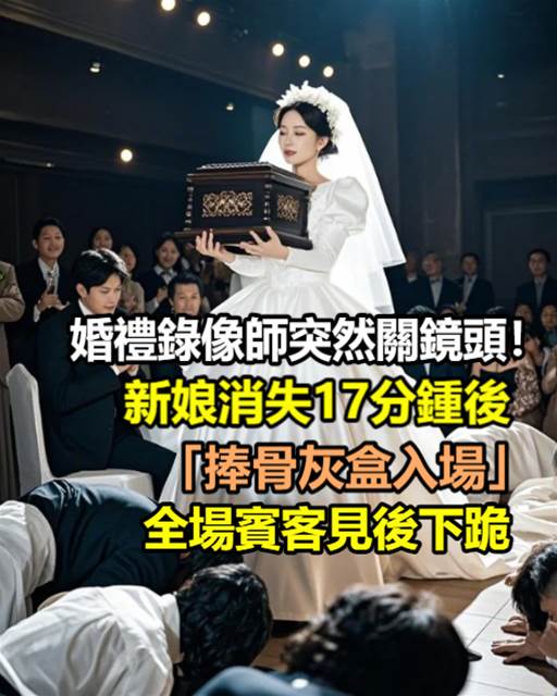 婚禮錄像師突然關鏡頭！新娘消失17分鐘後「捧骨灰盒入場」，全場賓客見後下跪