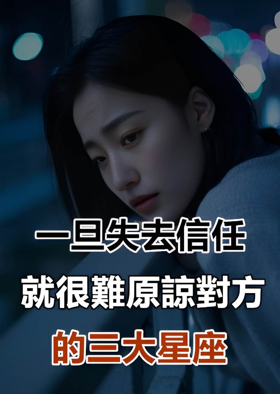 一旦失去信任,就很難原諒對方,信任大打折扣的三大星座