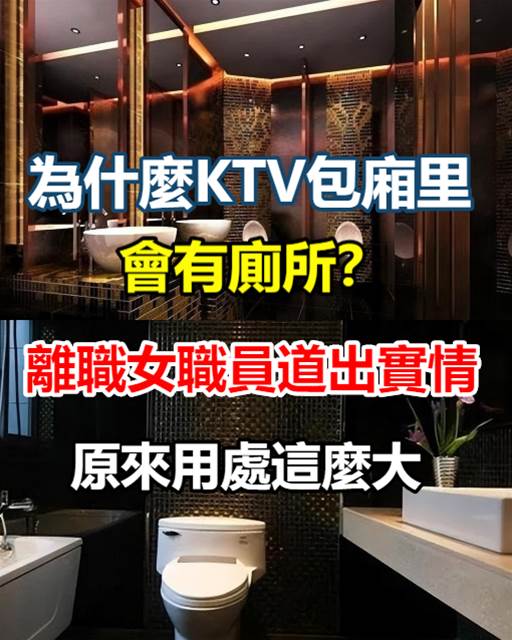 為什麼KTV包廂裡會有廁所？離職女職員道出實情，原來用處這麼大