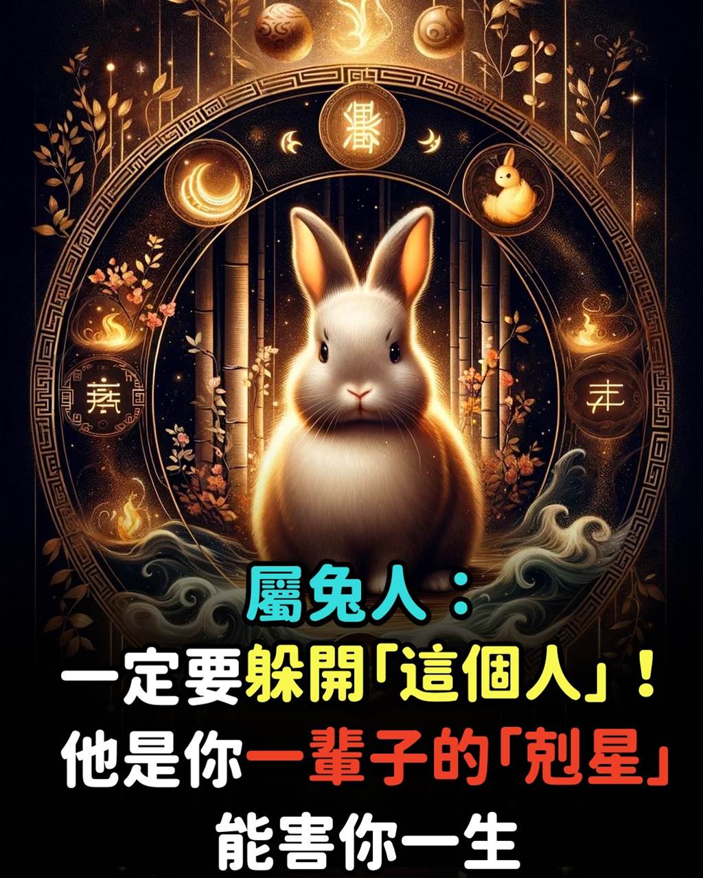 屬兔人:一定要躲開「這個人」他是你一輩子的「剋星」能害你一生