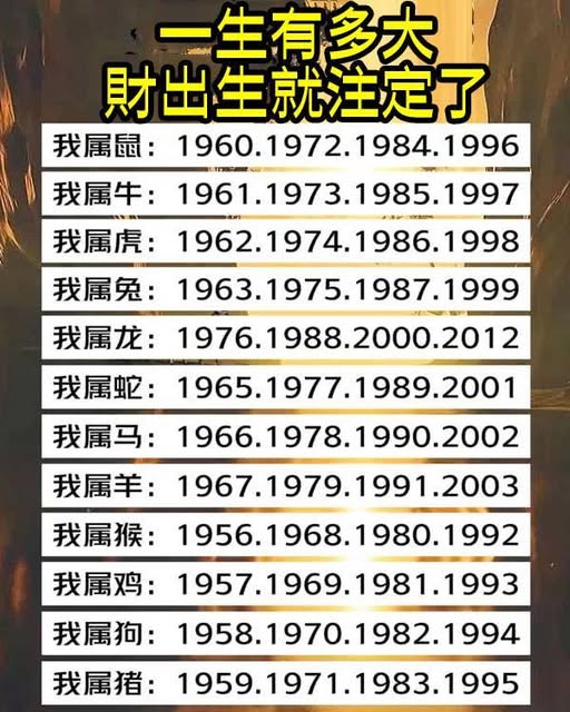 一生有多大財出生就注定了
