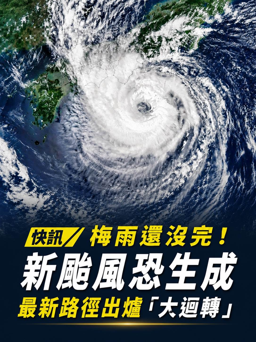 快訊／梅雨還沒完！新颱風恐生成，最新路徑出爐「大迴轉」