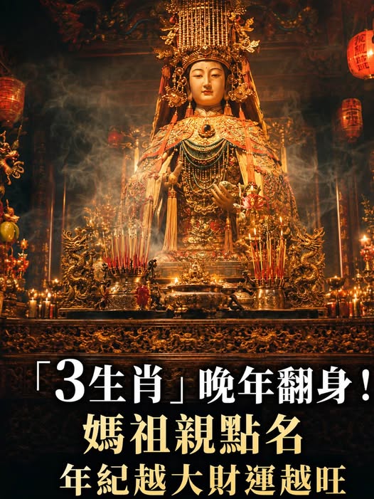 終於熬到頭！「3生肖」晚年翻身！媽祖親點名，年紀越大財運越旺