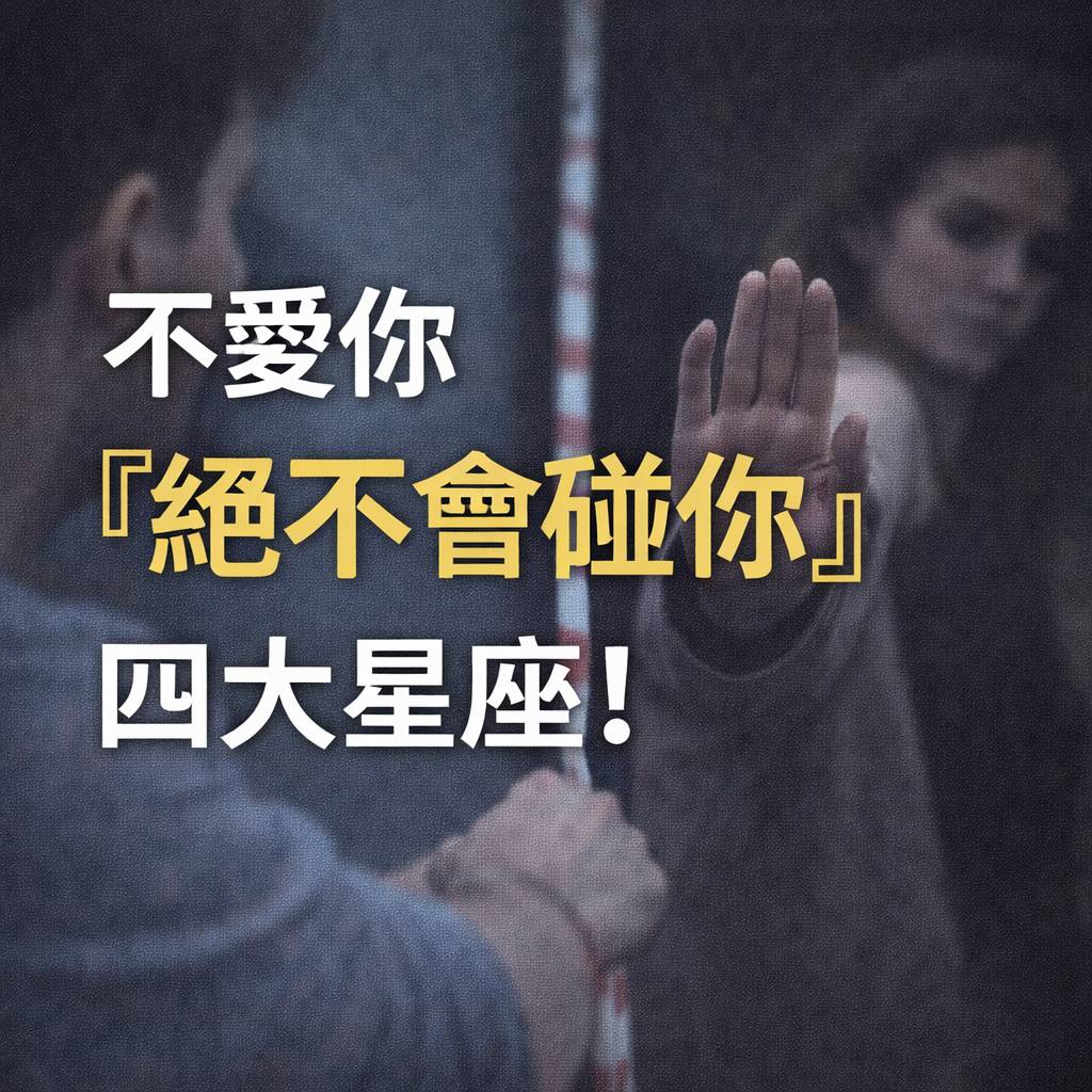 不愛你「絕不會碰你」的四大星座