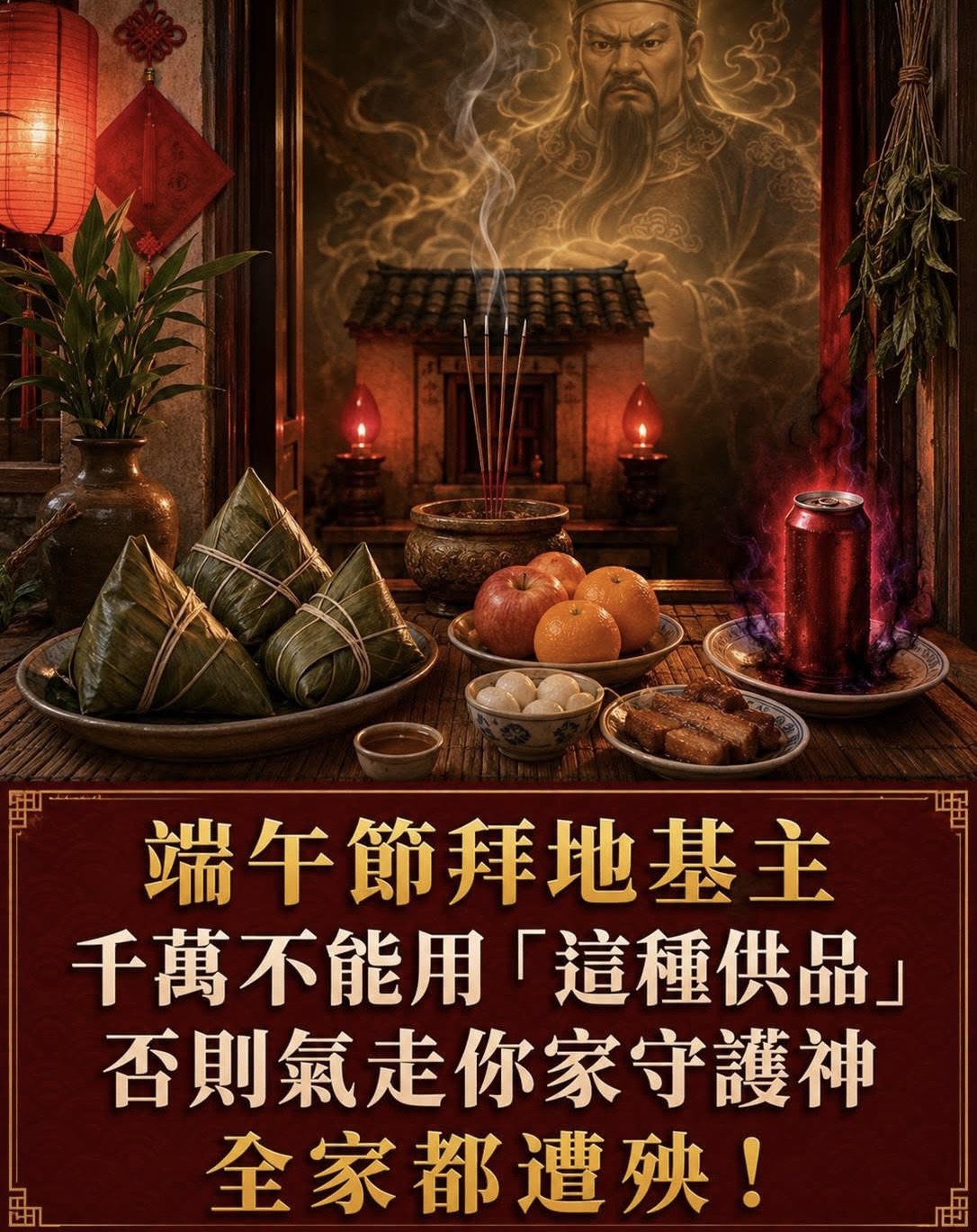 端午節拜地基主，千萬不能用「這種供品」，否則氣走你家守護神，全家都遭殃！