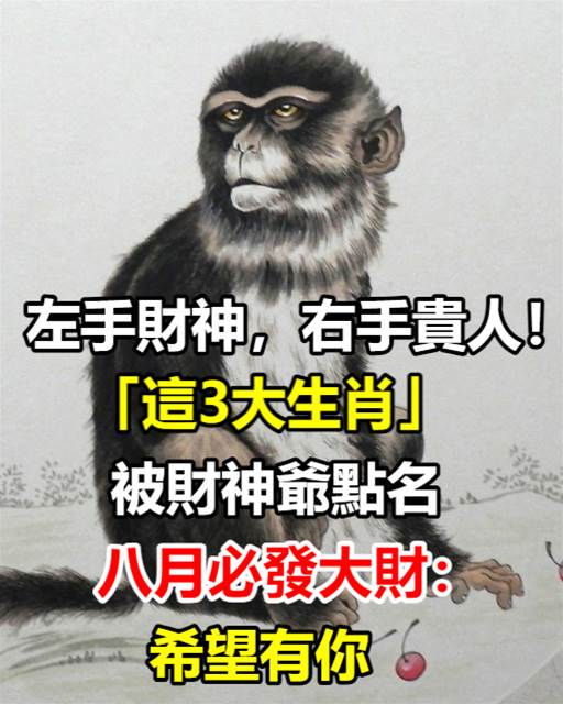 希望有你!「這3大生肖」8月被財神爺點名 財運非常旺