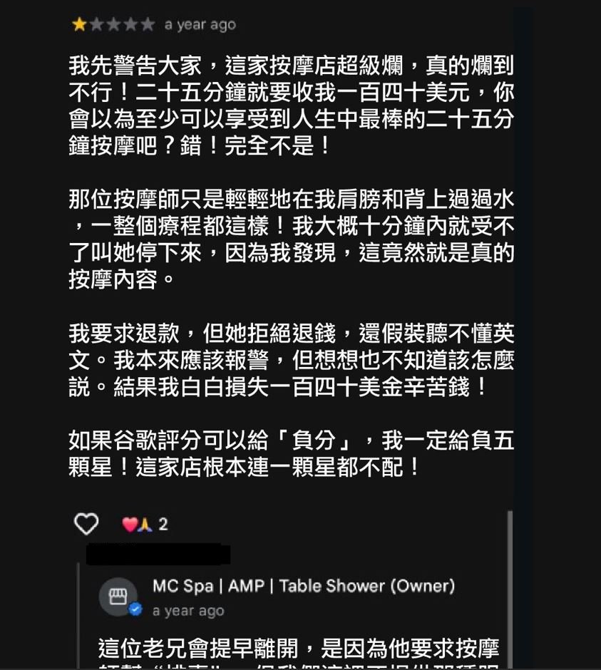 按摩不單純…