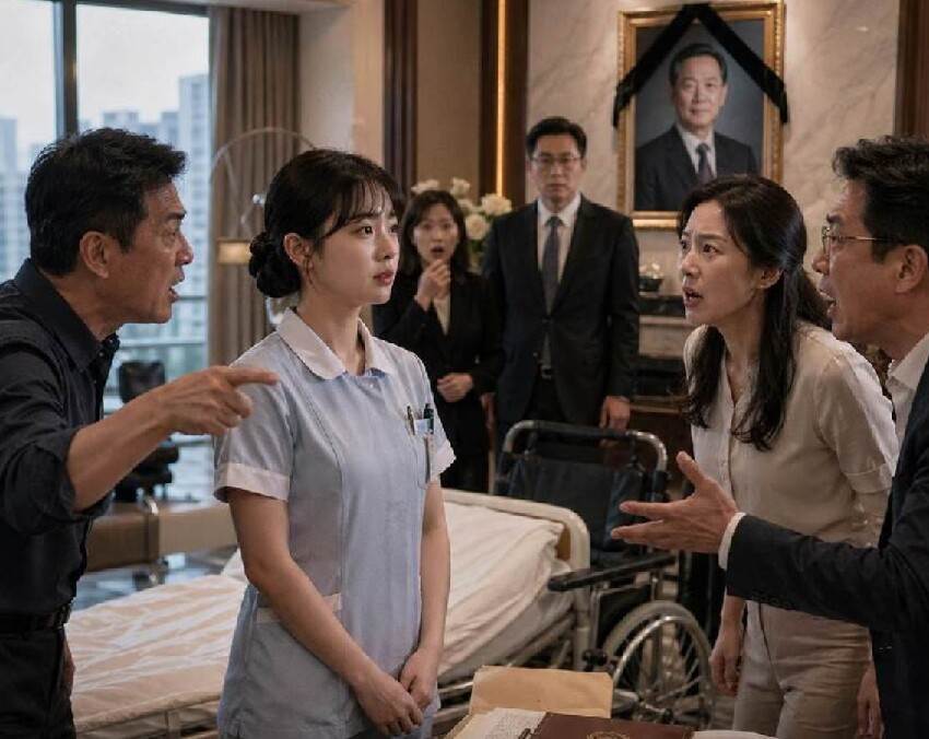 臺北21歲女護士照顧65歲富商，富商病逝竟留億萬家產給她，子女上門大鬧，護士一句話全場愣住！