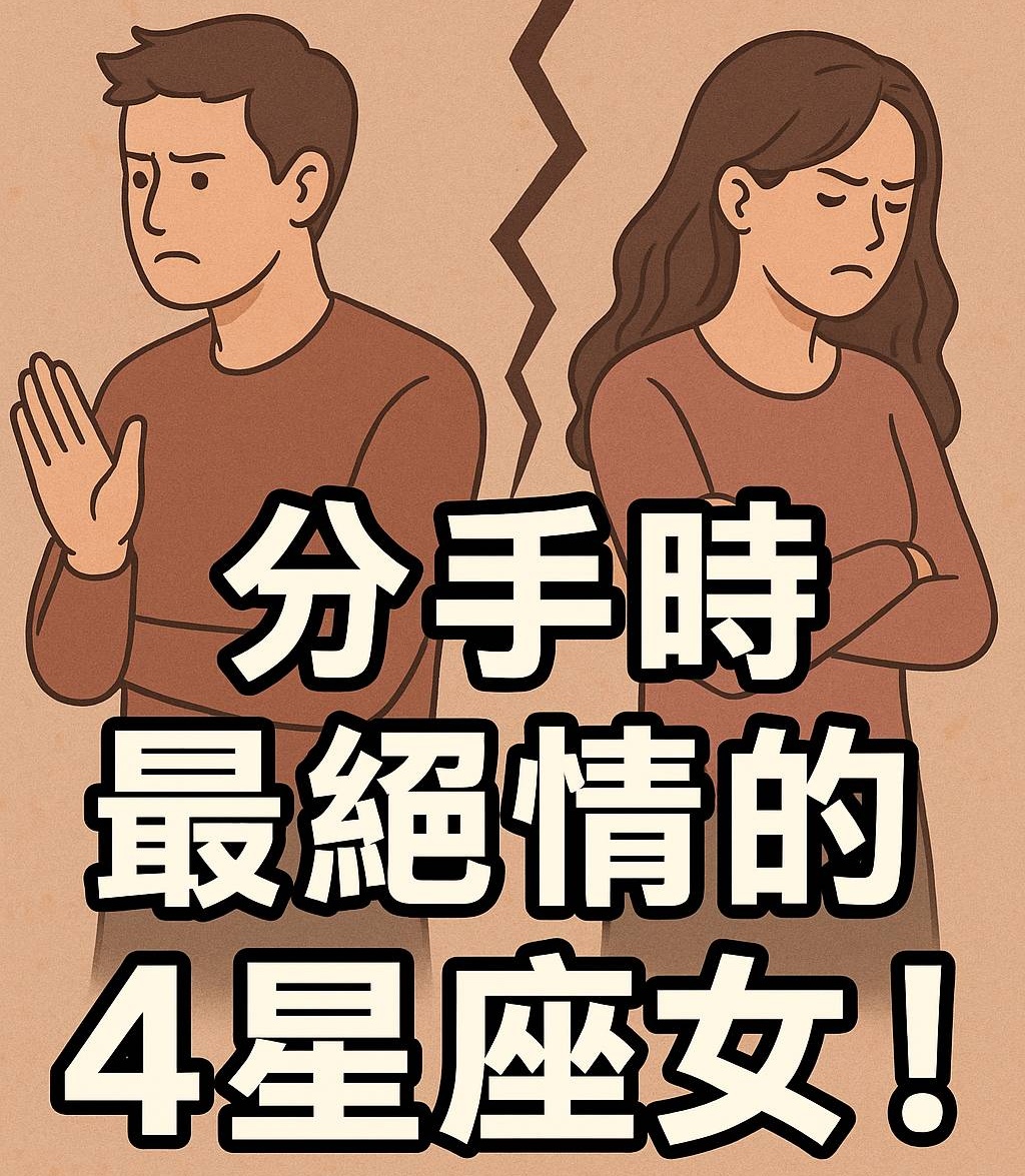 分手時最絕情的4星座女！