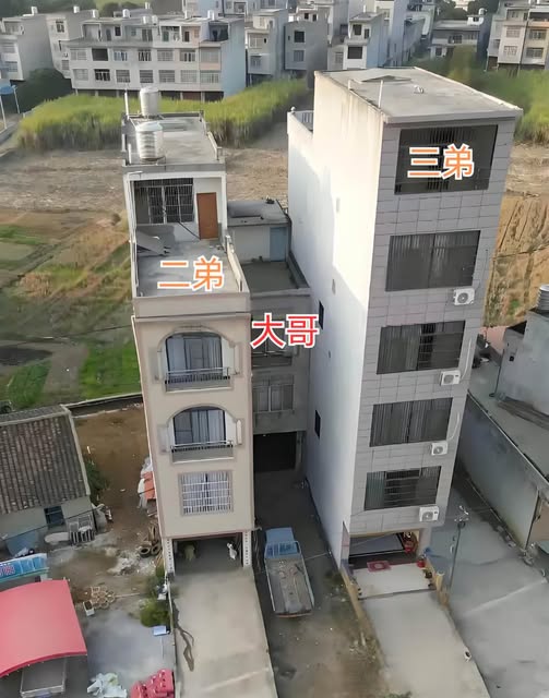 三兄弟聯排蓋房,大哥家卻最小!怒找父母理論,父親默默拿出「一張舊照」後,全家跪地痛哭
