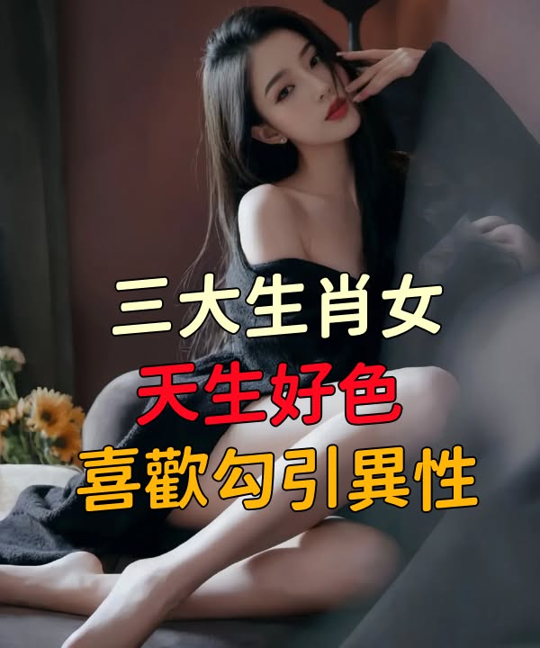 天生好色，喜歡勾引異性的三大生肖女