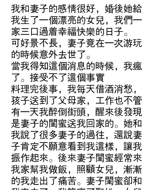 妻子意外去世，我再婚娶她閨蜜後卻發現…