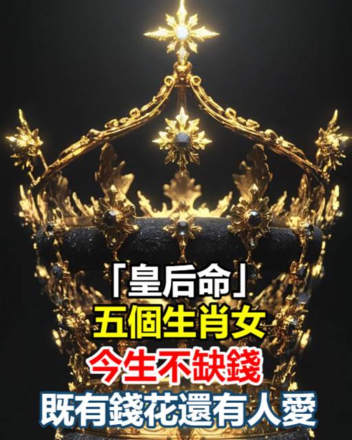 「皇后命」的五個生肖女，後半生不缺錢還有人愛！