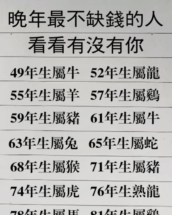 晚年最不缺錢的人 看看有沒有你
