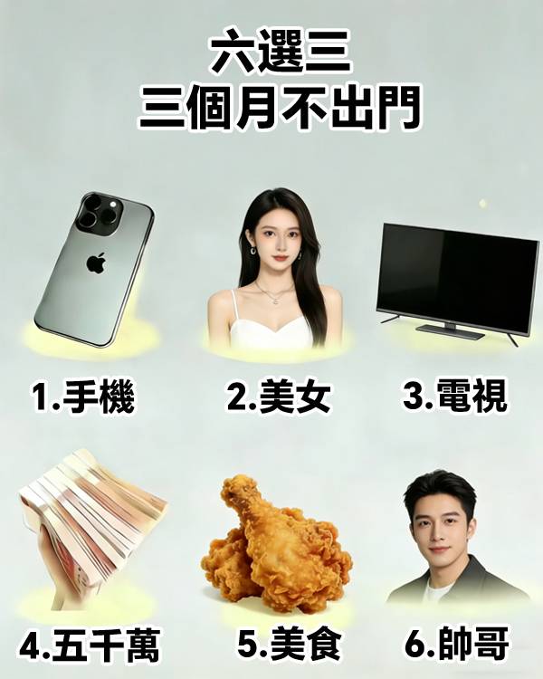 六選三，三個月不出門，竟然看透你的內心！