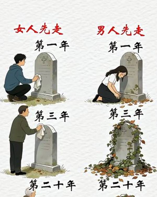 男女對另一半的感情,真實了