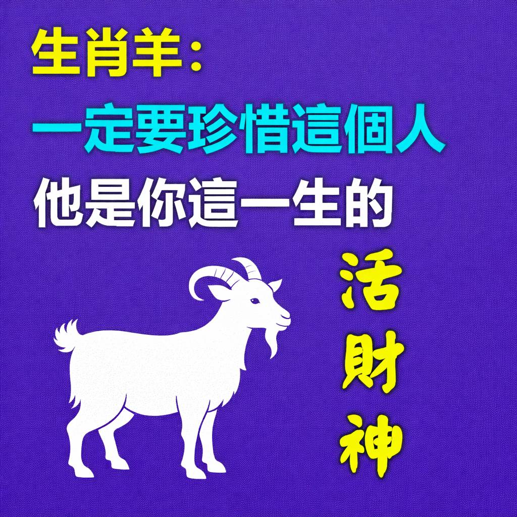 生肖羊:一定要珍惜這個人 他是你這一生的活財神