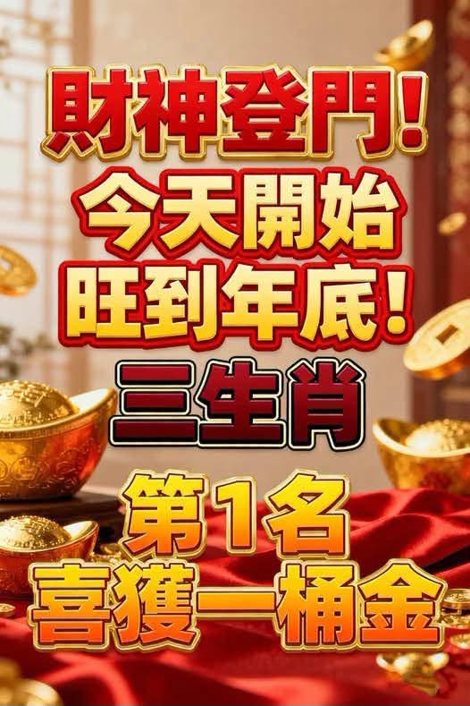 財神登門！今天開始旺到年底！三生肖 「 喜獲一桶金 」