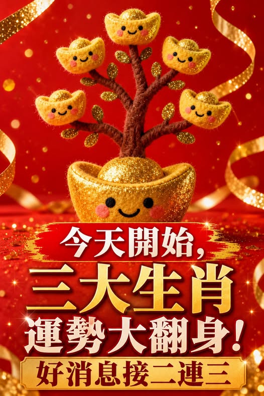 今天29號開始,三大生肖運勢大翻身!好消息接二連三
