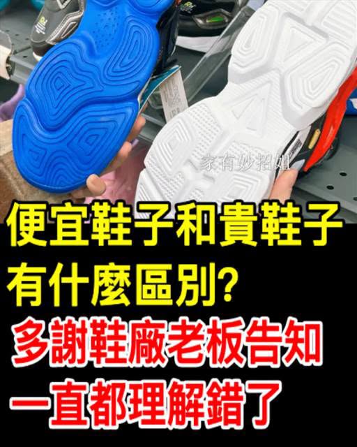 便宜鞋子和貴鞋子有什麼區別？多謝鞋廠老闆告知，一直都理解錯了