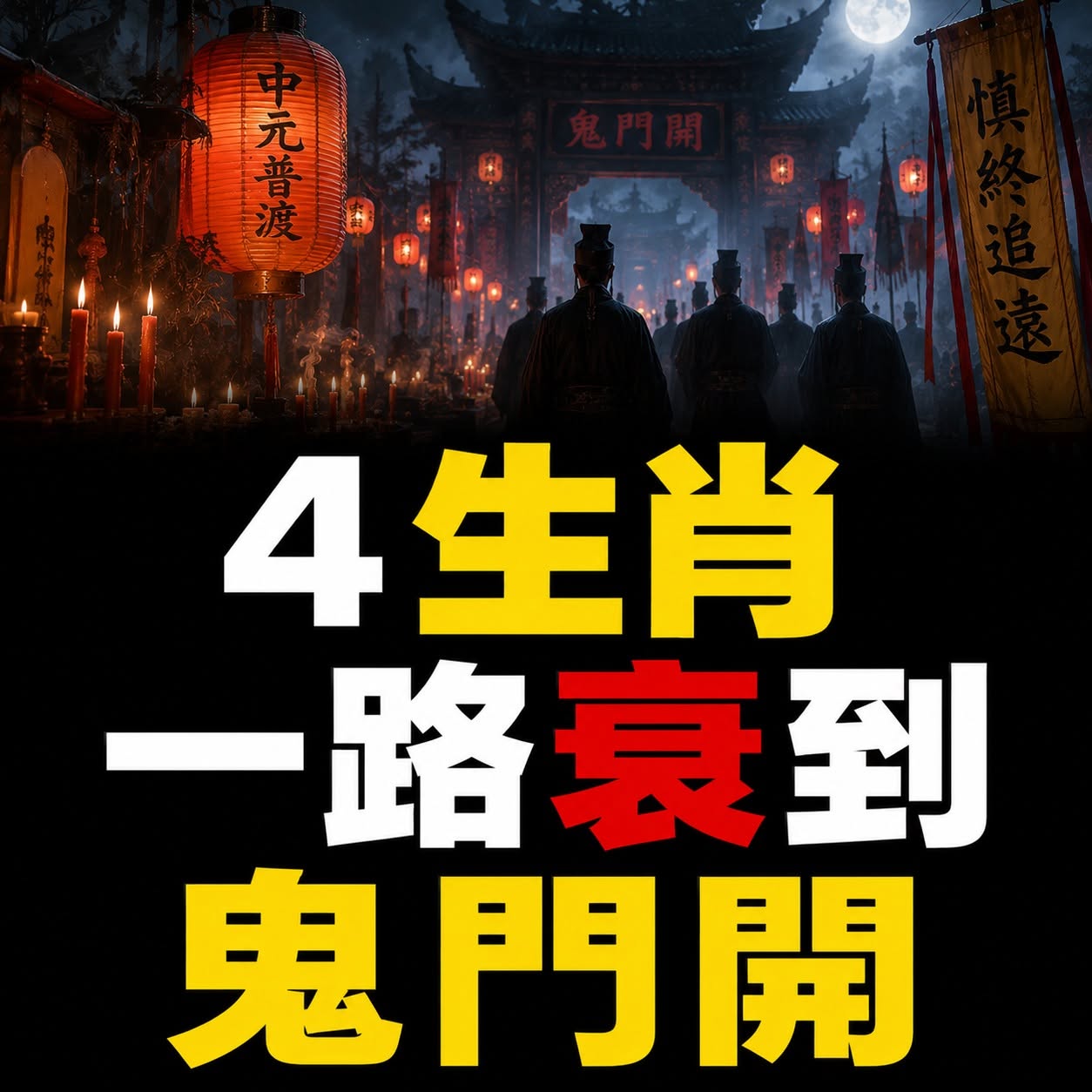 4生肖一路衰到鬼門開
