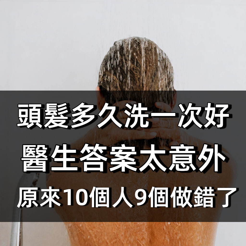 頭髮「多久洗一次」好!醫生答案太意外,原來10個人9個做錯了