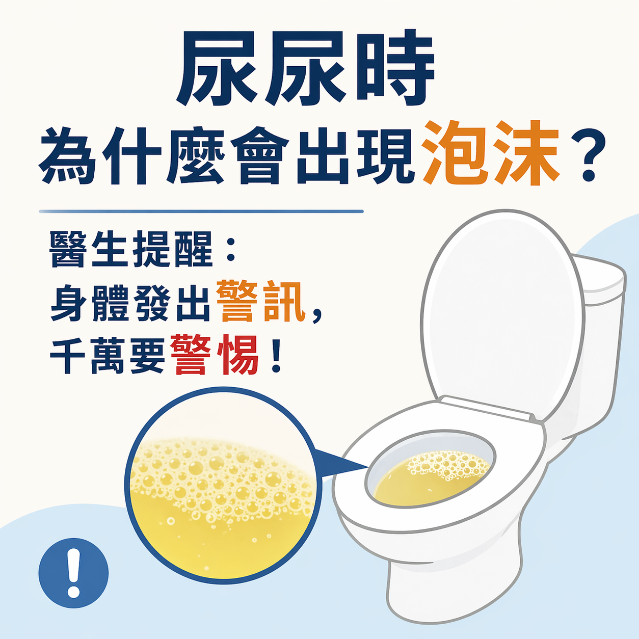 尿尿時為什麼會出現泡沫?醫生提醒:身體發出警訊,千萬要警惕!