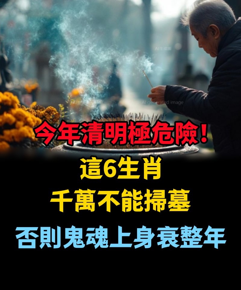 今年清明極危險！這6生肖千萬不能掃墓，否則鬼魂上身衰整年！