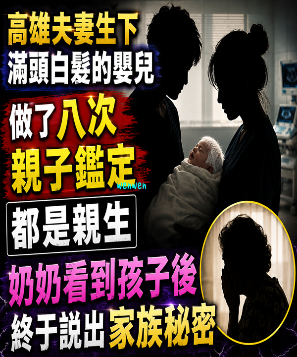 高雄夫妻生下滿頭白髮的嬰兒,做了八次親子鑑定都是親生!奶奶看到孩子後終於說出家族秘密