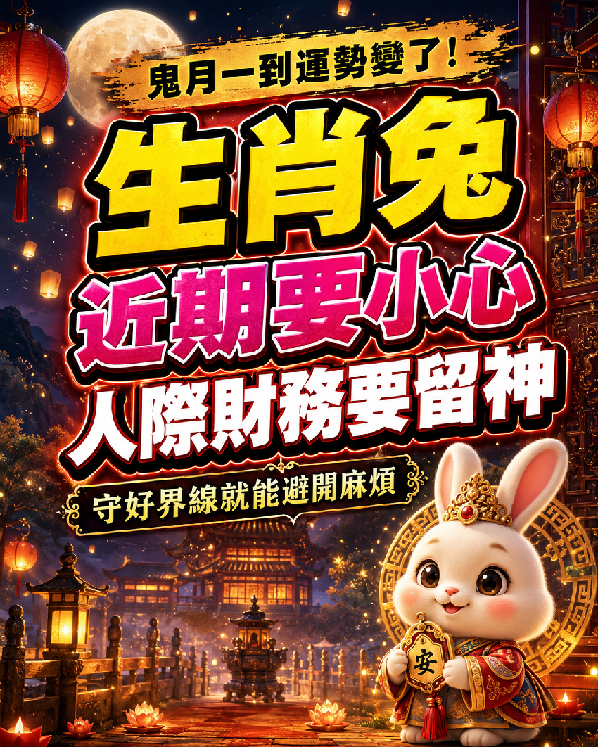 鬼月一到運勢變了！這3個生肖近期要小心，熬過這段時間就轉運！