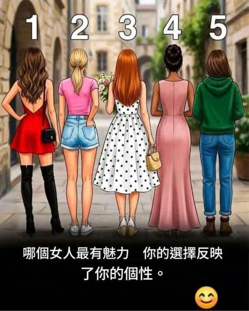 哪個女人最有魅力 你的選擇反應了你的個性