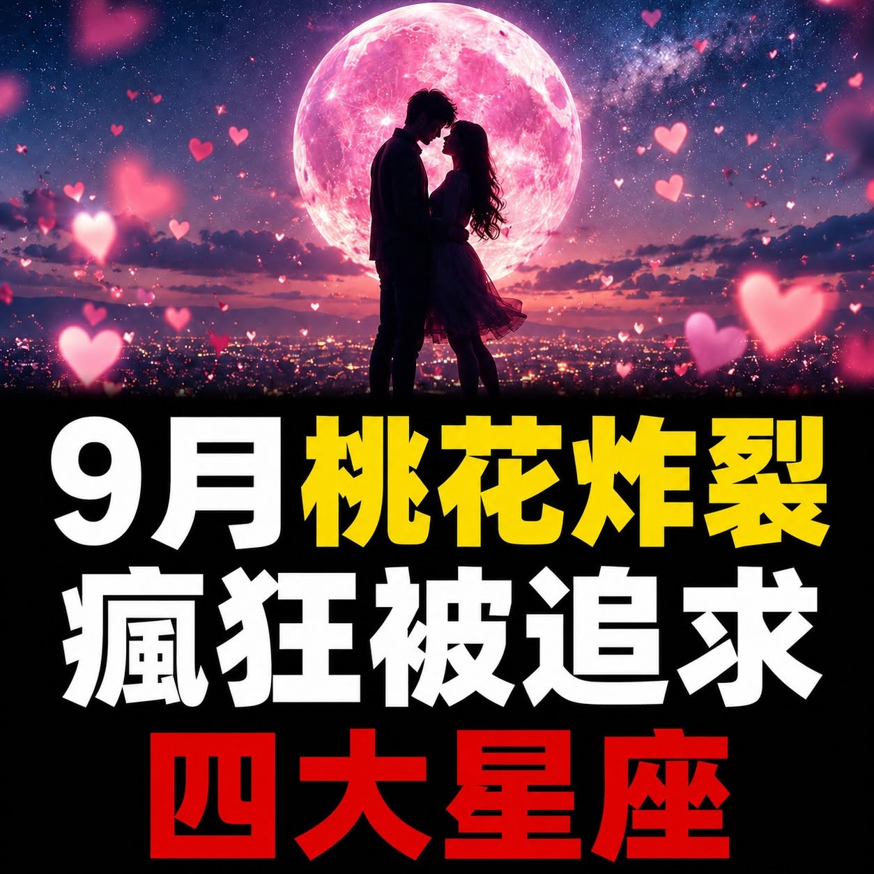 9月桃花炸裂，瘋狂被追求四大星座！