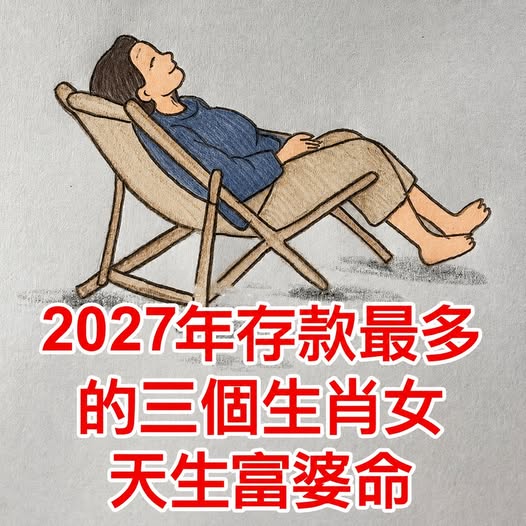 2027年存款最多的三個生肖女，天生富婆命！