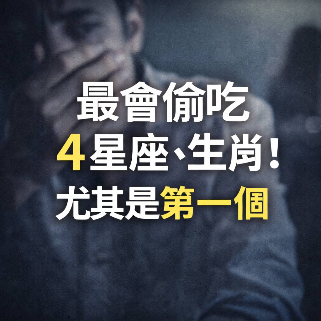 最會偷吃4大星座、生肖！尤其是第一個