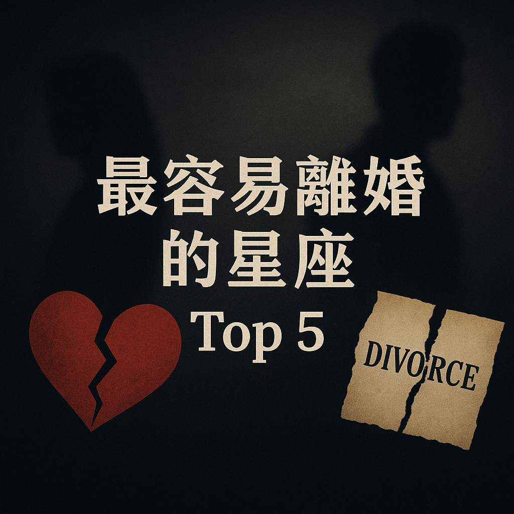 最容易離婚的星座 Top 5