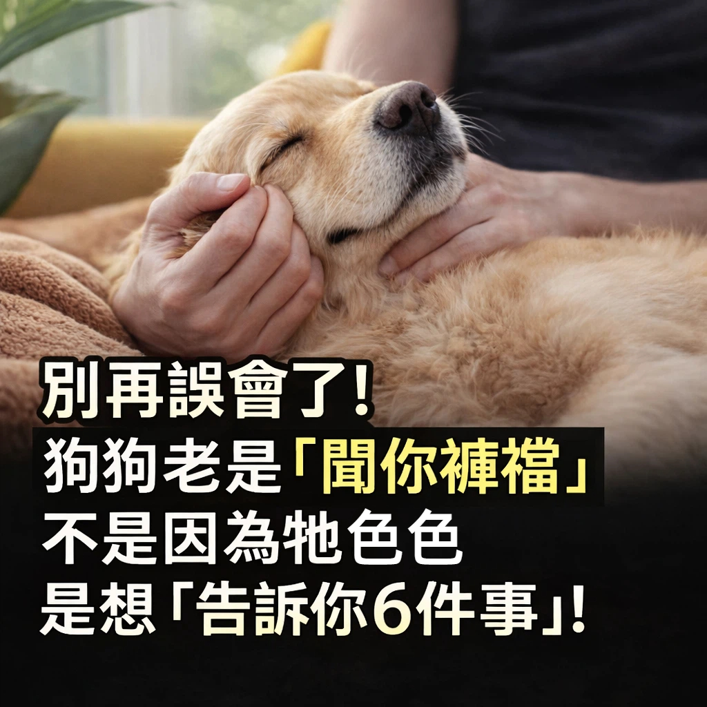 別再誤會了！狗狗老是「聞你褲襠」不是因為牠色色，是想「告訴你6件事」！