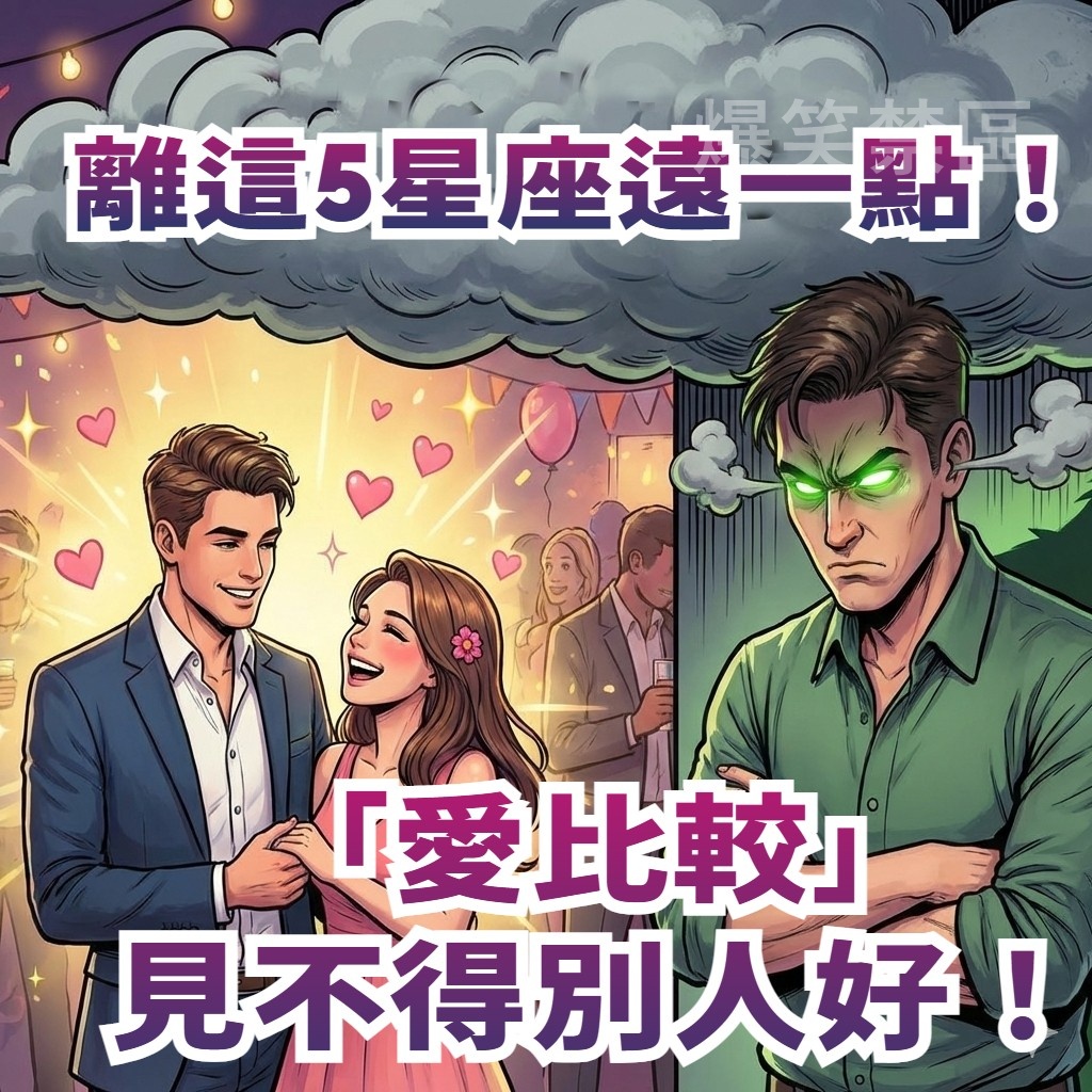 離這 5 個星座遠一點！「愛比較」見不得別人好！