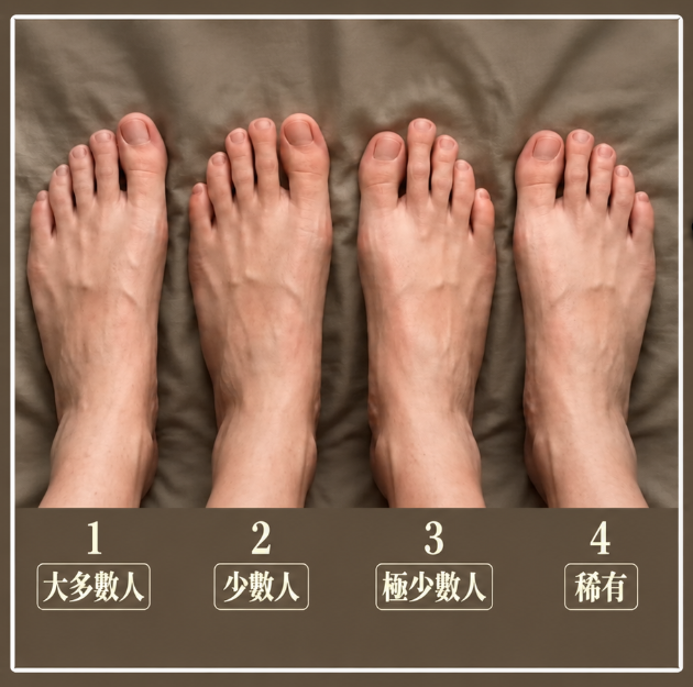 你的腳趾,暴露了你今生有無富貴命!其中一類腳, 天生富貴好命