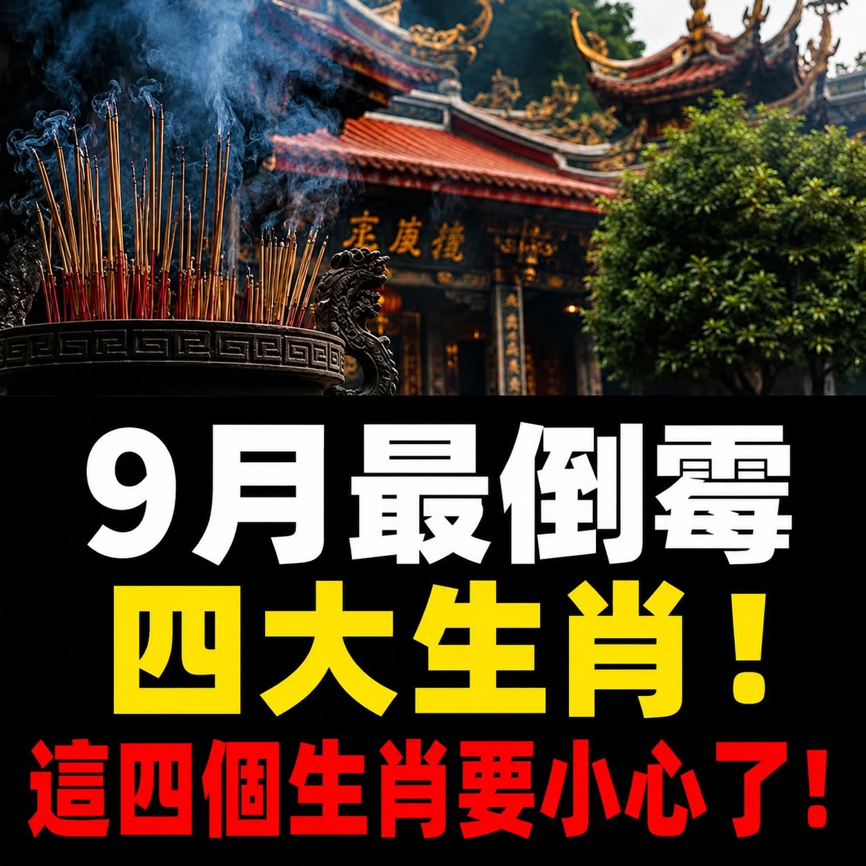 9月最倒霉四大生肖！這四個生肖要小心了！